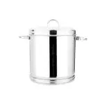 Vinod Stainless Steel Heavy Gauge Ration Dabba with Lid & Side Handle - No. 18 - 30 Ltr