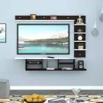 ANKIT CRAFTS Wall Mounted Wooden Made TV Unit/TV Panel/TV Showcase/TV Stand/Led Panel/Entertainment Unit for up to 65 Inch TV DIY - Do it Yourself Installation