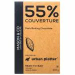 Urban Platter 55% Organic Dark Chocolate Baking Couverture, 200g