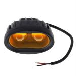 AllExtreme EX2OFY1 2 LED Oval Projector Fog Light Auxiliary Spot LED Light Off-Road Driving Lamp for Motorcycle Car SUV and Bikes (20W, Yellow Light, 1 PC)