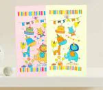 Mini Love Towel for Newborn/Baby/Kids| Super Soft Baby Bath Towel Set for Infants/Bathing Accessories (0-3 Years) Pack of 2, Multicolor (24 x 48 inch)