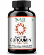 Vokin Biotech Organic Smarter Turmeric Curcumin Extract 95% Piperine 60 Capsules (Pack of 1)