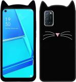 AmericHome Oppo A72, Oppo A92 Black Rubber Shock Proof Mobile Back Cover