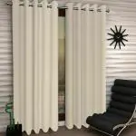 Kuber Industries Transparent Plastic 3 Strips 0.50 Mm Ac Door Curtain