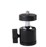 Webilla Swivel 1/4 Inch Screw Tripod Ball Head Bracket Holder Mount Ballhead Tripod Ball Head (Black, Supports Up To 1000 G)