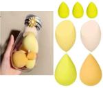 Feelhigh Makeup Sponges Set Beauty Blender with Egg Case (7 pcs)