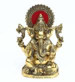 Fashion Bizz Gold Gold Plated Ganesh Bhagwan Statue