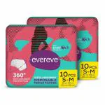 Evereve ultra absorbent disposable period panties, S-M,10X2=20'S PACK,0% LEAKS, SANITARY PROTECTION FOR WOMEN & GIRL,MATERNITY DELIVERY PADS ,360 PRTECTION,POSTPARTUM & OVERNIGHT USE,HEAVY FLOW.