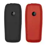 Gizmofreaks Back Cover Case for Nokia 110 TA-1302 DS 2019 ( Pack of 2 Premium Matte TPU ) Black & Red