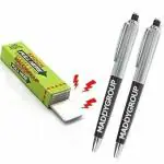 MADDY GROUP Electric Shocking Toy Pen & Chewing Gum,Prank Gag Toy | 2PEN & 1CHINGUM Prank Toy Combo | Friends Fool Toy for Surprise Them (MULTIPRINTED , Pack of 3)