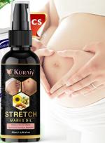 Kuraiy Natural Actives Stretch Marks Removal Cream Oil for Women in During After Pregnancy No Paraben No Sulphate No Added Colors or Fragrance No Mineral Oil Cellulite Remover Massage Slimming Oil Remove Scars 50 ml
