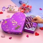 Cadbury Dairy Milk Silk Hearts and Roses Valentine Heart Shaped Chocolate Box Bars (135 g)