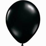 Hippity Hop Rubber Black Metallic Shiny Finish Balloons For Birthday (Pack Of 25 Pcs)