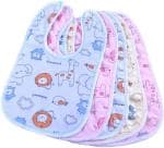 Mom's Pride Kidsify Multicolor Cotton Baby Bibs Apron (Pack Of 7)