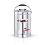 Rajali Silver Stainless Steel Tea Container With Tap, 20 L