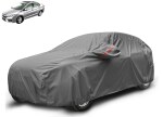 Auto Hub City I-Dtec Car Cover with Mirror Pocket, Waterproof Layers, Car Cover City I-Dtec Waterproof - Taiwan Grey