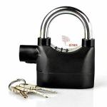 HRUNIQUE Alarm Lock, Universal Security Anti-Theft Padlock 110db Waterproof Siren Alarm Lock