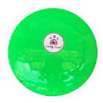 Jazzy Hood Natural Rubber Dog Toys Non Toxic Plastic Plate Toy for Dogs | Ideal Dog Toy for All Breeds and Sizes_Green