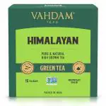 VAHDAM ORGANIC Himalayan Green Tea Bags (15 TBs) - USDA Certified Organic Detox Green Tea for Weight Loss (Slim Tea)