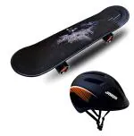 Jaspo Black Power Kids Skateboard For Beginners 26 inch,6 Plus yrs