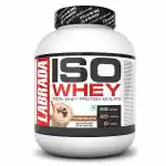 Labrada Nutrition ISO WHEY 100% Whey Protein Isolate 4.4 lbs/2kg (Chocolate) (Post Workout, 25g Protein, 0g Sugar, 0 Fat, Gluten Free, Lactose Free, 66 Servings)