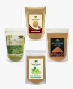 Thanjai Natural Combp Pack Of Arappu Powder, Amla, Shikakai Powder And Reetha Powder - 1000 g (Pack of 4)