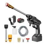 ANTHEM 6in1 Cordless Portable Pressure Washer Gun 48V 12000mah High Pressure Water Nozzle Gun with Cordless Rechargeable 6 Ways to Spray Water Used for Car Washer, Gardens and Stones Floors ( 48 V - lithiam battery )