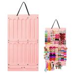 Hasthip Pink Hair Bows Holder Wall Hanging Headband Clips Organizer