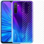Kite Digital Oppo Realme 5 Pro Back Screen Protective Film Carbon Fiber Skin Transparent Screen Guard Sticker (Pack of 3)