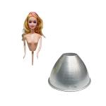Whinsy Aluminium Barbie Doll Frock/Wedding Dress Shape Cake Mould For Oven