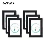 4X6 Inch Photo Frame for Home & Office Wall Decor & Best Gift for Birthday & Occasions Synthetic Wooden Photo Frame Pack Of 6 Frame