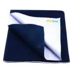 1st Step Supa - Dry Extra Absorbent Dry Sheet/Bed Protector/Mattress Protector (Dark Blue, Large(100 * 140 cm)) Dark Blue