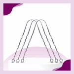 Nurpi steel tongue cleaner | zigzag shaped tongue scraper | 100% pure stainless steel for adults Easy to Use pack of 3