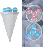 Laundry Ball Floating Pet Fur Lint Hair Catcher Household Reusable Washing Machine Floating Lint Mesh Bag Hair Filter Net Pouch Washing Lint Hair Remover Net,Mesh Bag Dryer | 3 PCS | Multicolor