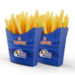 Festiko Team MI French Fries Boxes (Set of 10 Pcs), Ipl Theme French Fries Boxes, Cricket Party Props, Ipl party supplies, Ipl Selfie Props