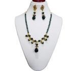 JAYA VISION ENTERPRISES Gemstone Green Aventurine Heart Chakra Choker Necklace