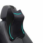 TSNCREATION Car Seat Headrest Neck Rest Cushion, Car Neck Pillow Durable 100% Pure Memory Foam Neck Pillow with Breathable Removable Cover, Comfortable Ergonomic & Neck Pain Relief
