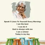 StickMe Multicolor Vinyl Abdul Kalam Office Inspirational Motivational Quotes Wall Sticker