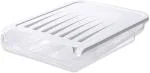 AAshonee Refrigerator Egg Trays Drawer Type Egg Crisper Kitchen Storage Box Container | 18-21 Egg Storage Box | Single Piece