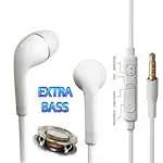 Ali Creation White Aluminium Bass Boost Sound Earphones