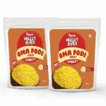 Manna Millet Bytes Oma Podi | Namkeen Sev Snacks with Real Butter | Crunchy Sev (300G)