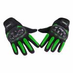 Steelbird Green Full Finger Riding Gloves With Touch Screen Sensitivity At Thumb And Index Finger, Protective Off-Road Motorbike Racing (M)