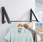 COSYSMART Wall-mounted clothes hanger, Hanging clothes rack, Wall coat hanger, Clothes organizer rack, Wall-mounted garment hanger, Space-saving clothes hanger, Wall hook rack for clothes