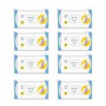 STIORA Baby Wipes - Soft Refreshing Wet Tissue for Babies for there Face & Body cleansing. (80 Wipe/Pack) (Pack of 8)
