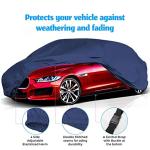 Carmate Blue Polyester Parachute Custom Fitting Waterproof Car Body Cover