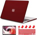 iFyx Compatible with MacBook Pro 13 Inch With Retina Display Case Cover 2023-2020 Release A2338 M2 M1 A2289 A2251 Protective Plastic Hard Shell Case Cover + Keyguard Skin + Screen Guard (Winered)