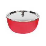 Mosaic Microwave Safe Serving Bowl with Steel Lid 400 ml