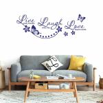 Decal O Decal Live Laugh Love Self Adhesive Sticker