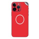 GADGETSWRAP Printed Vinyl Skin Sticker for Apple iPhone 14 Pro Max - Red Minimalism