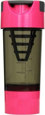 Benison India Pink Plastic Cyclone Protein Shaker Bottle